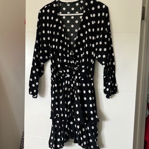 Black & white polka dot Zara dress